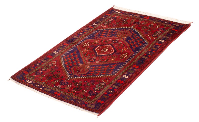 Vintage Hand-Knotted Area Rug 3'11" x 6'2" Traditional Oriental Wool Carpet gallery