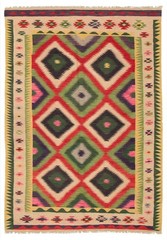Vintage Hand Woven Area Rug 6’5″ x 10’0″ Traditional Wool Oriental Carpet