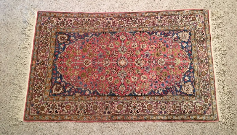 One Thousand One Flower Silk on Silk Hand Knotted Turkish Kayseri Ipek Rug W COA gallery