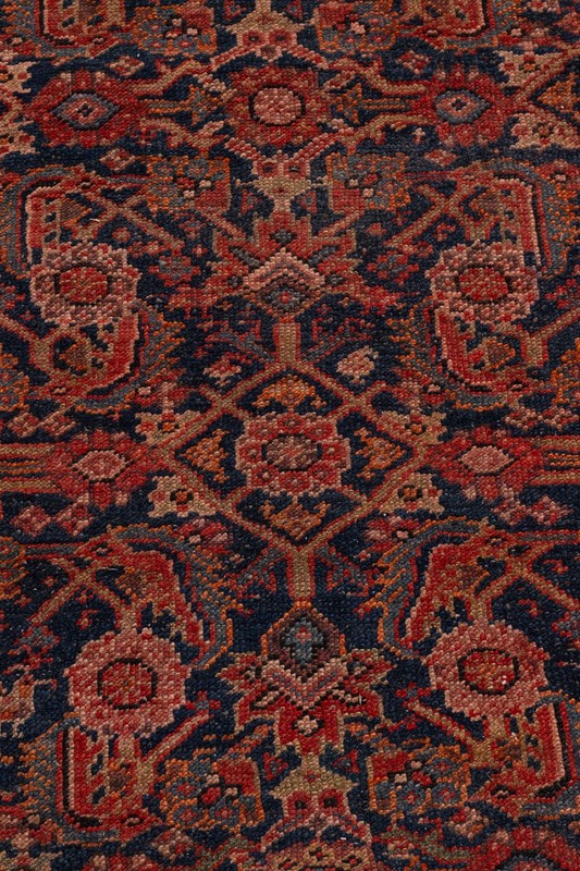 Antique Red Hand Knotted Oriental Runner 3'5 X 15'5 E24884 gallery