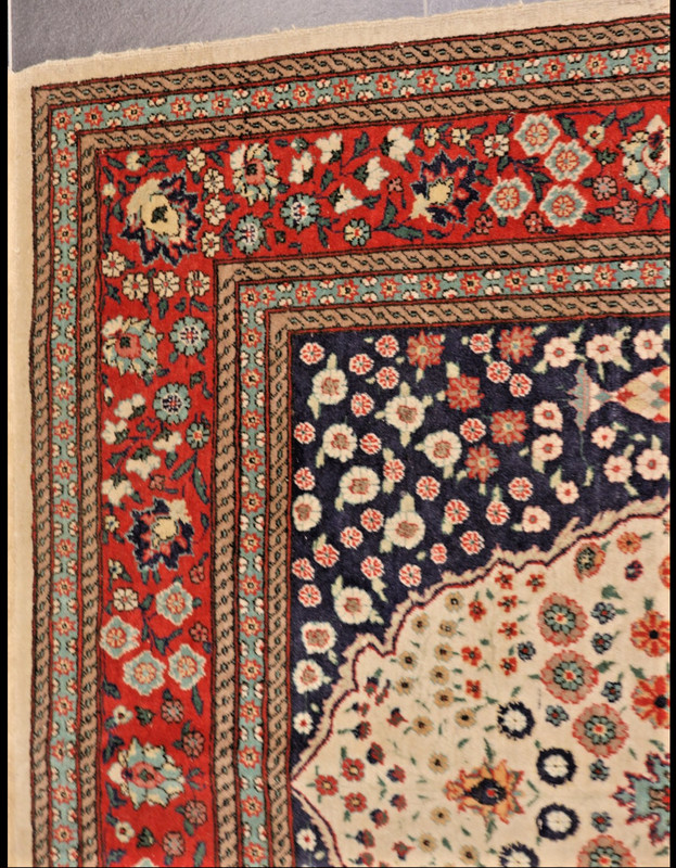 Turkish Hereke Hand-Knotted Carpet 6'1" x 4'4" (185 x 131 cm) gallery