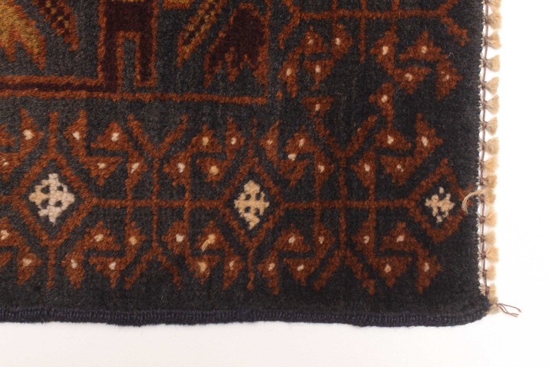 Vintage 3'4" x 6'2" Traditional Hand Knotted Vegetable Dye Wool Area Rug gallery