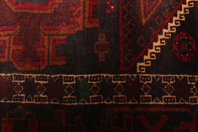 Vintage Hand-Knotted Area Rug 3'1" x 4'6" Traditional Oriental Wool Carpet gallery