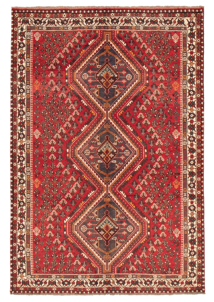 Traditional Vintage Hand-Knotted Area Rug 6'5" x 9'8" Oriental Wool Carpet