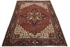Vintage Tribal Rug 8’6” x 10’3” Red Wool Hand-Knotted Oriental Carpet gallery