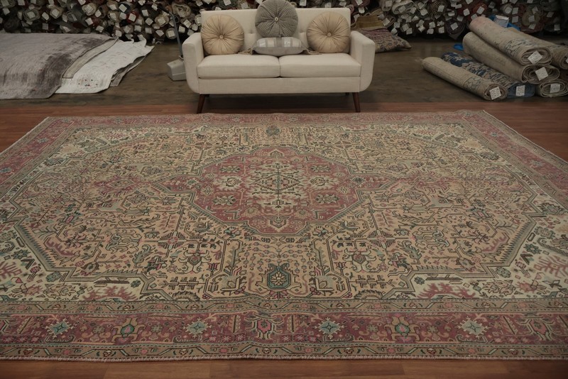 Vintage Room Size Area Rug 10x13 Vintage Elegance: Intricately Designed Carpet gallery
