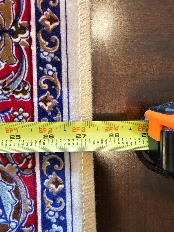 Signed Isfahann kalbaft Pictorial Rug - Carpet "Desert Polo" 40 x 27 inch gallery