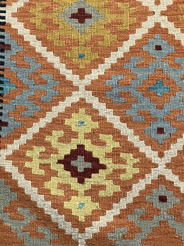 Vintage Kilim Traditional Hand Made Oriental Wool Kilim 5ftx3.2ft 152cmx102cm gallery