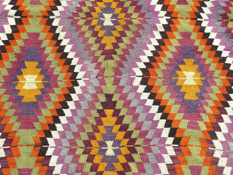 Oriental Kilim Boho Rugs, Handmade Floor Carpet, Large Teppiche Tapi Rug 66"x96" gallery