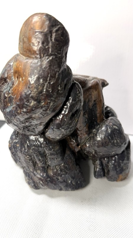 Beautiful Vintage Natural Burl Wood Sculpture 7.5”x7”x6” gallery