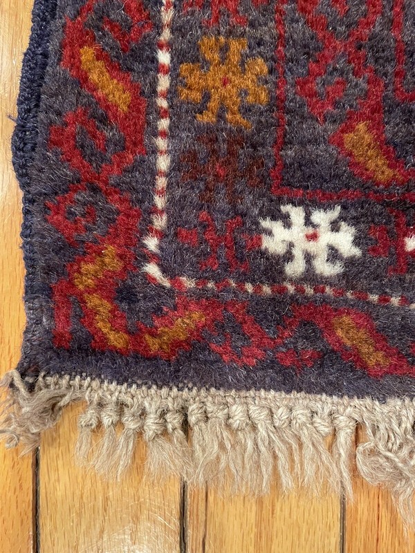 STRIKING! WARM VIBRANT PURE WOOL ANTIQUE HAND KNOTTED ORIENTAL RUG gallery