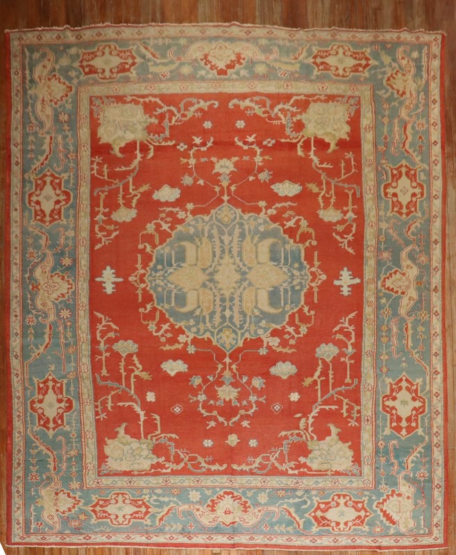 Antique Gorgeous Turkish Oushak Ushak Rug Size 10'x13'5'' gallery