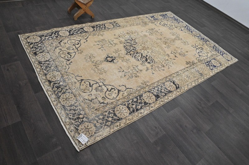 Oushak Turkish Vintage Rug 5x9 Kilim Rug Anatolian Handmade Boho Decor BEIGE gallery