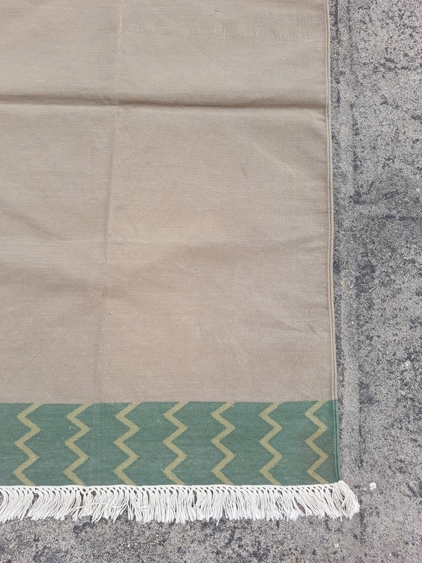 Vintage Traditional Handmade Turkish Style Geometric Cotton Area Rug 155x92 cm gallery
