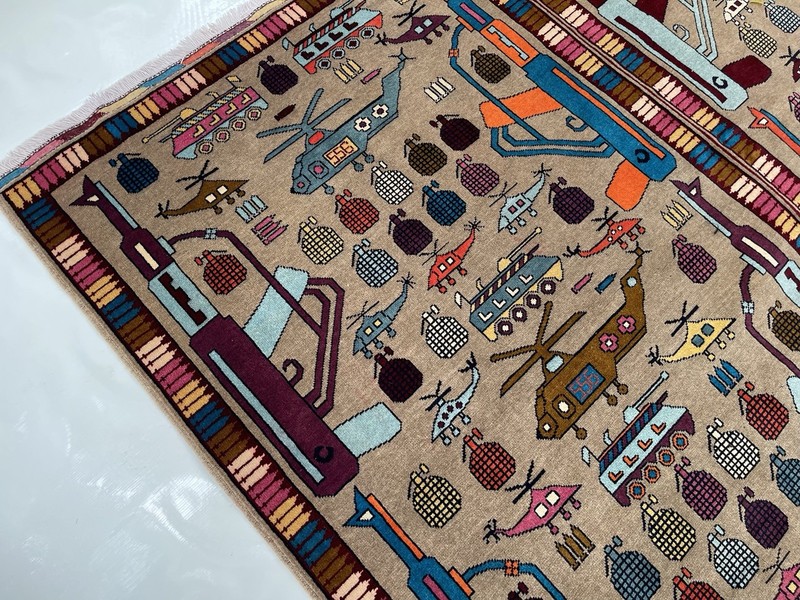 #633 Afghan War Rug War Rug Beautifully Made Wool Rug Handicrafts 180x235 Cm gallery
