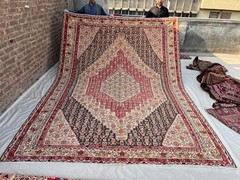 360 X 260 CM Stunning Super Fine Quality Senneh Knots Oriental F;at Weave Kilim