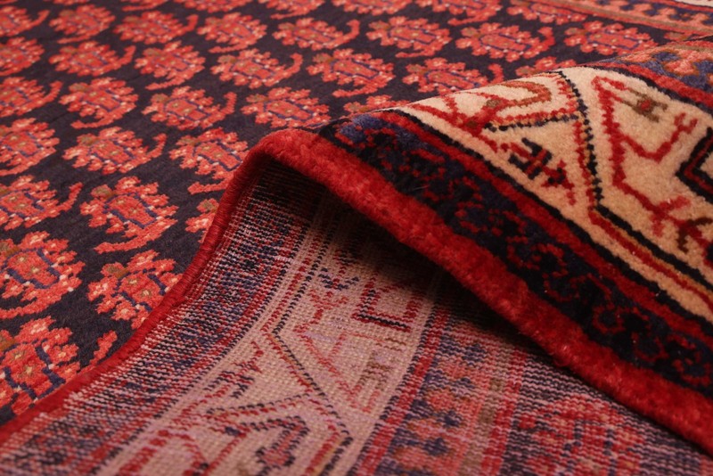 Vintage Hand-knotted Runner Rug 3'6" x 10'2" Traditional Oriental Wool Carpet gallery
