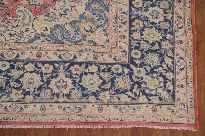 Floral Traditional Vintage Rug Hand-knotted 10x13 Wool Large Living Room Carpet gallery