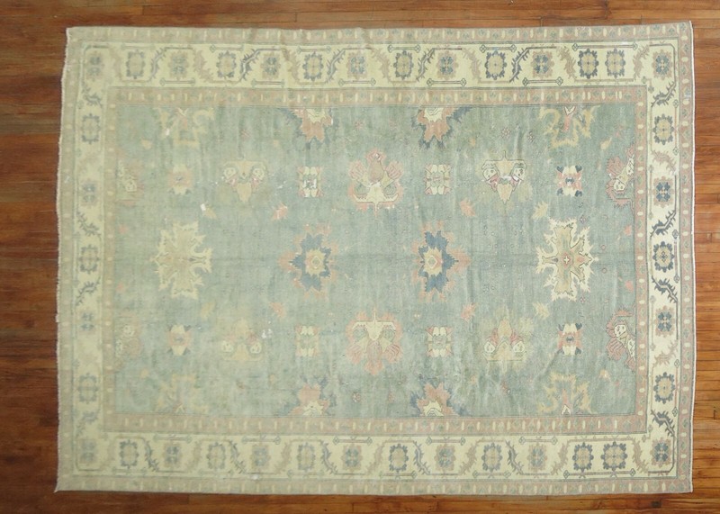 Modern Turkish Oushak Rug Size 9'x13'6'' gallery