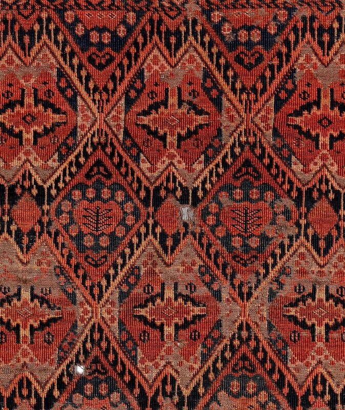RARE ANTIQUE TURKOMAN ERSARI CHUVAL FRAGMENT gallery