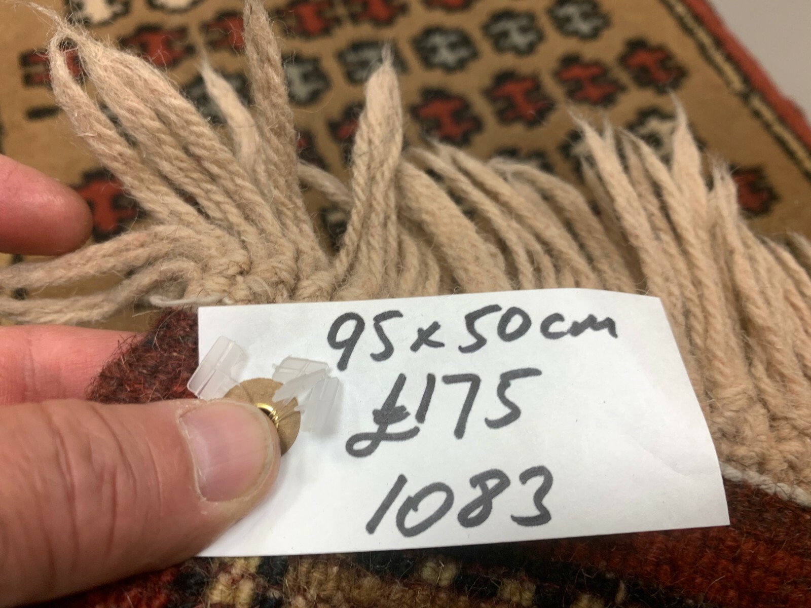 Small Vintage Turkish Rug 95x50 cm, Short Runner, Tribal, Shabby Chic gallery