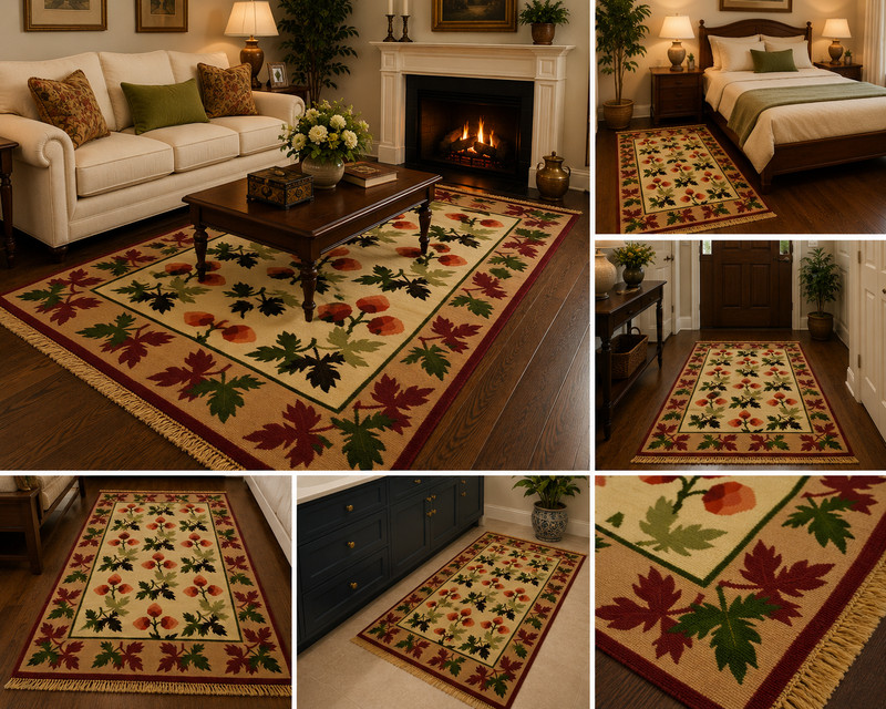 OLD, RARE BASARABIAN KILIM 4'11" x 6'10" FINE WOVEN_ALL NATURAL WOOL,FULL COLOR gallery