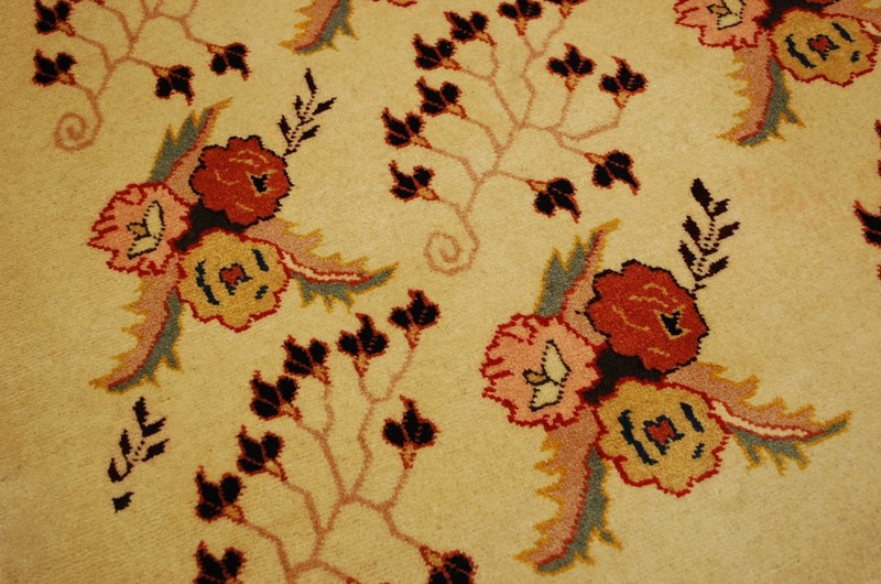NATURAL WOOL Old Orintal Rugs, Hand Woven,knotted size Approximately 4'8" x6'10" gallery