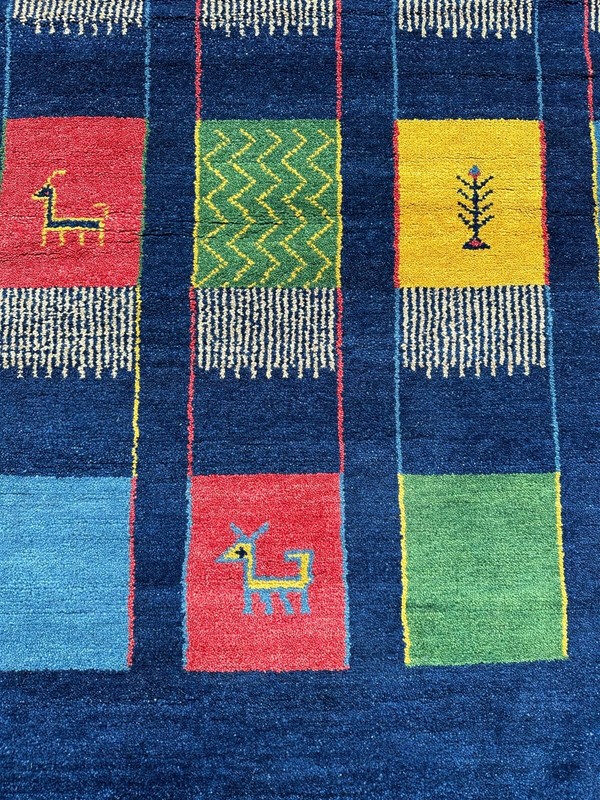 Fine Quality Handmade Nepalese Tibetan Area Rug,Charming Animal Motifs, 8x11 gallery