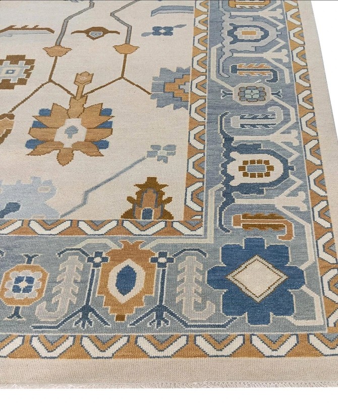 Muted White Oushak Rugs 4x6 5x7 6x9 8x10 9x12 10x14 12x15 Handmade Turkish Rugs gallery