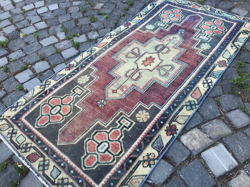 Handmade Rug Turkish Area Rug Vintage Rug Oushak Rug Antique Rug Bohemian Rug gallery