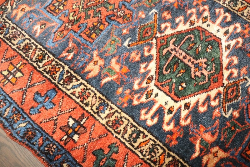 Antique Blue Karajeh Rug 3'x4'7' gallery