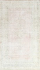 Muted Distressed Area Rug 6×10 Traditional Hand-knotted Wool Vintage Carpet