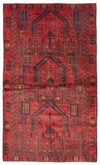Traditional Vintage Hand-Knotted Carpet 3’7″ x 6’2″ Wool Area Rug