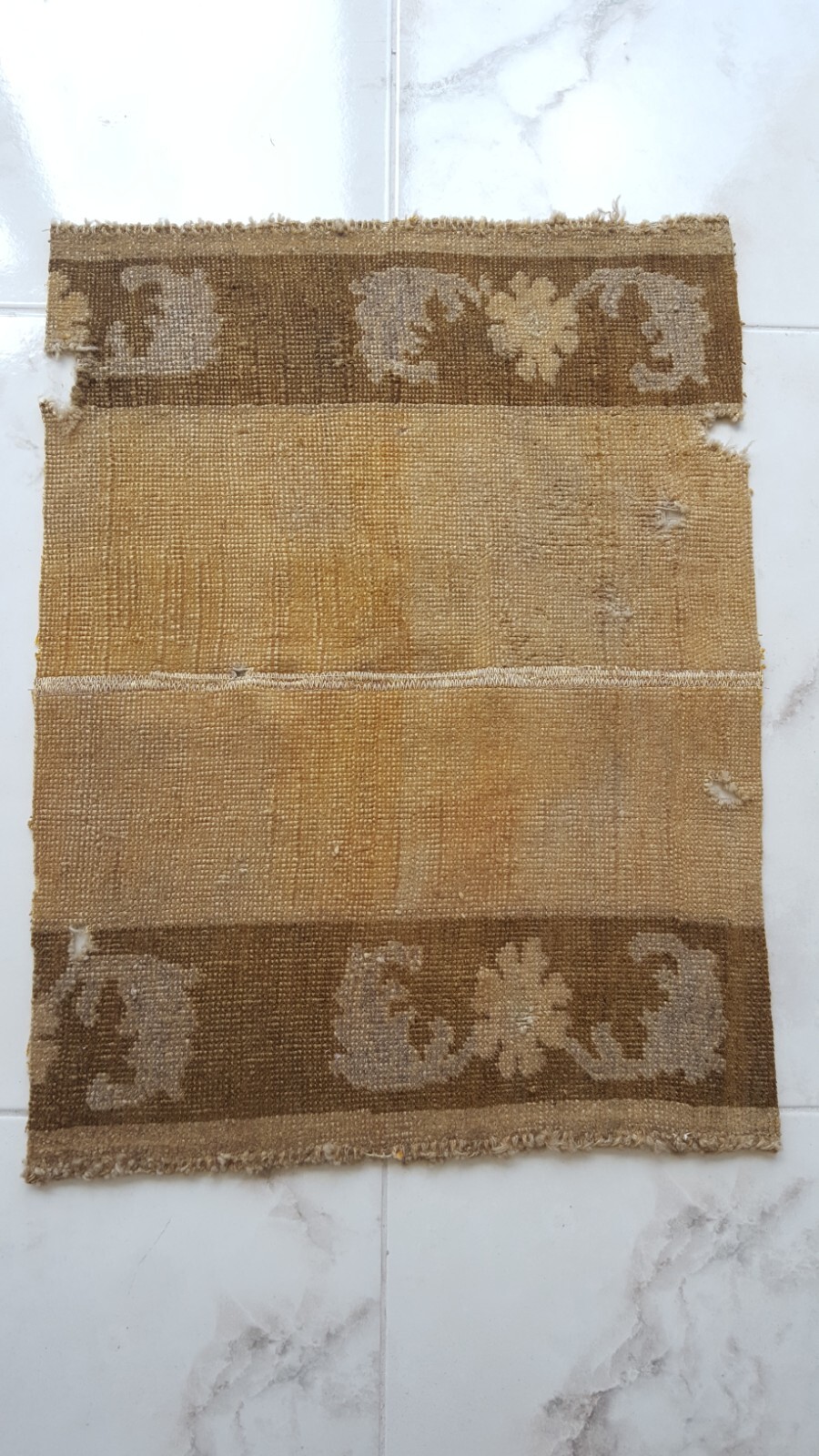 Turkish Dıy Fragment Carpet Rug Painting or Art Piece Rug Organic Handmade Rug gallery