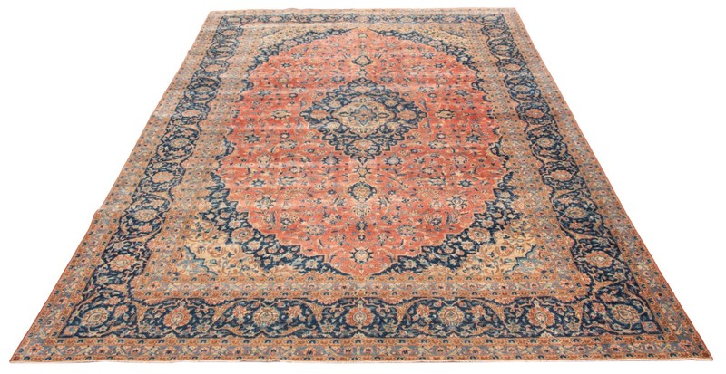 Vintage Oriental Hand-Knotted Carpet 9'5" x 13'11" Traditional Wool Area Rug gallery