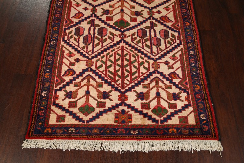 Geometric 10 ft Runner Rug 4x10 Wool Hand-knotted Tribal Traditional Carpet gallery