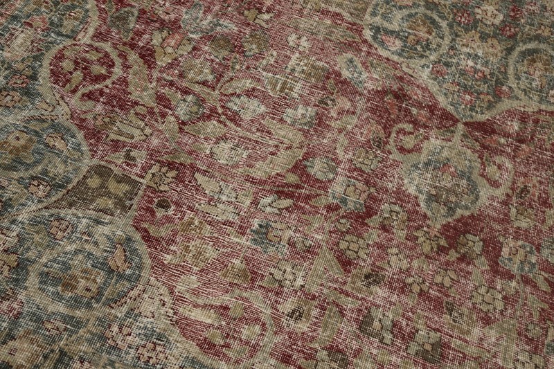 Distressed Antique Vegetable Dye Traditional Area Rug 9x12 ft Hand-knotted Wool gallery