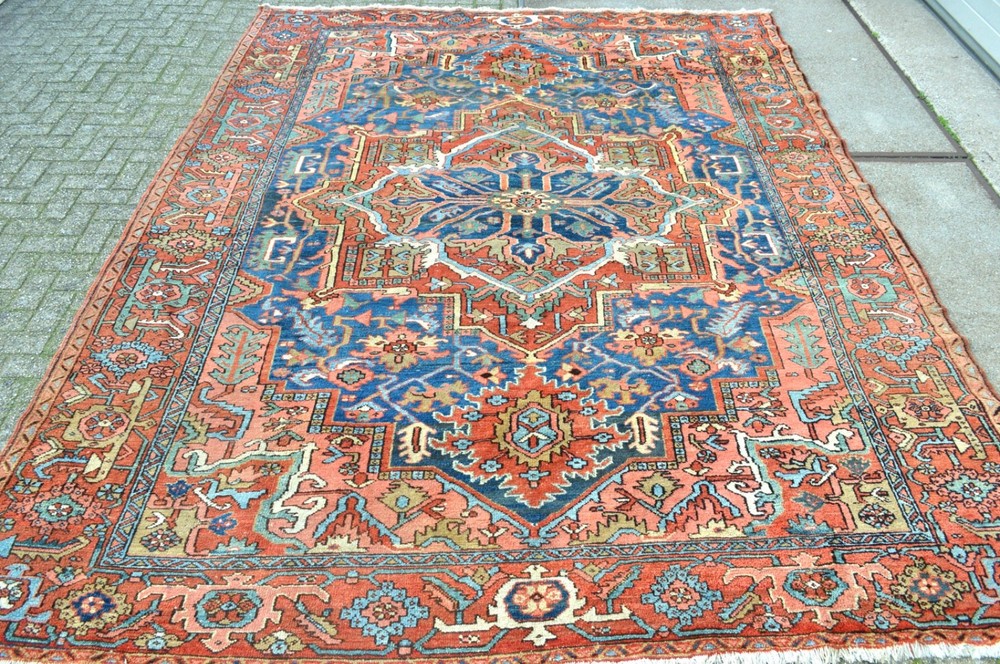 GORGEOUS 1890’S GENUINE ANTIQUE SERAPI HERIZ REGION RUG *** WWS***