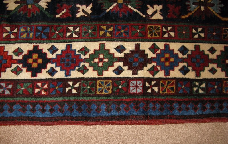 ANTIQUE SHIRVAN RUNNER 9' 6" x 3' 4", c.1890 - 1900 gallery