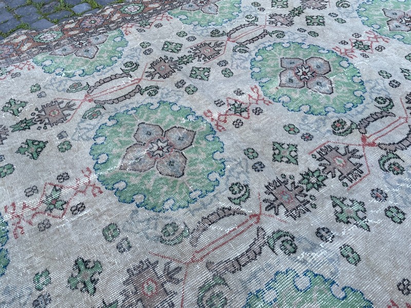 Bohemian Large Rug, Turkish Vintage Rug, Handmade Wool Rug, 6,5 x 10, ft gallery