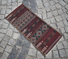Vintage Tribal Kilim Yastik 1'4'' x 3'1'' ft Natural Color Kilim Yastik Area Rug gallery