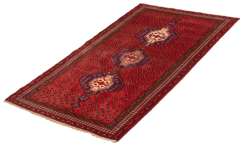 Vintage Traditional Hand-Knotted Area Rug 4'2" x 6'9" Oriental Wool Carpet gallery