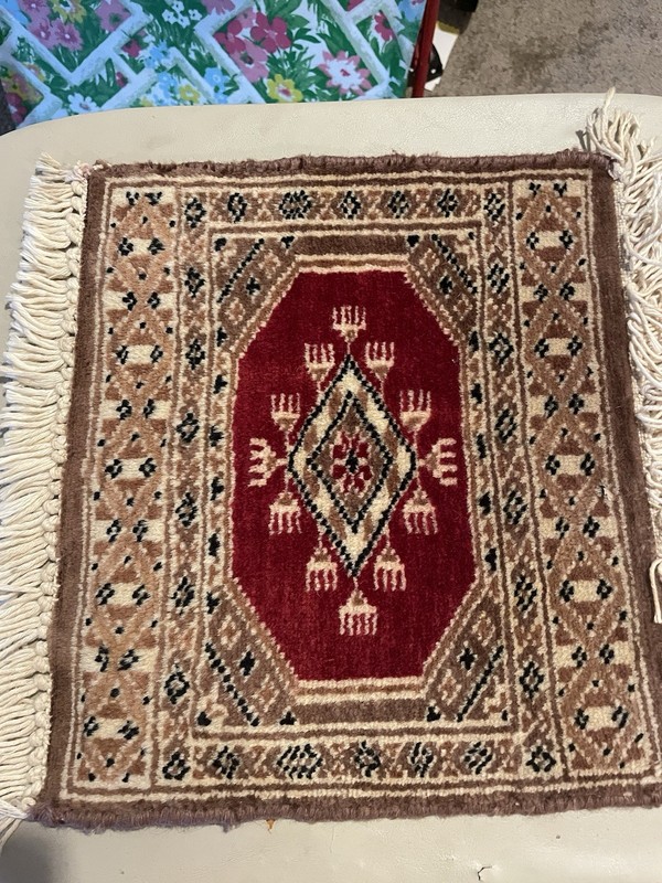 Vintage Small Wool Tribal Motifs Rug. gallery