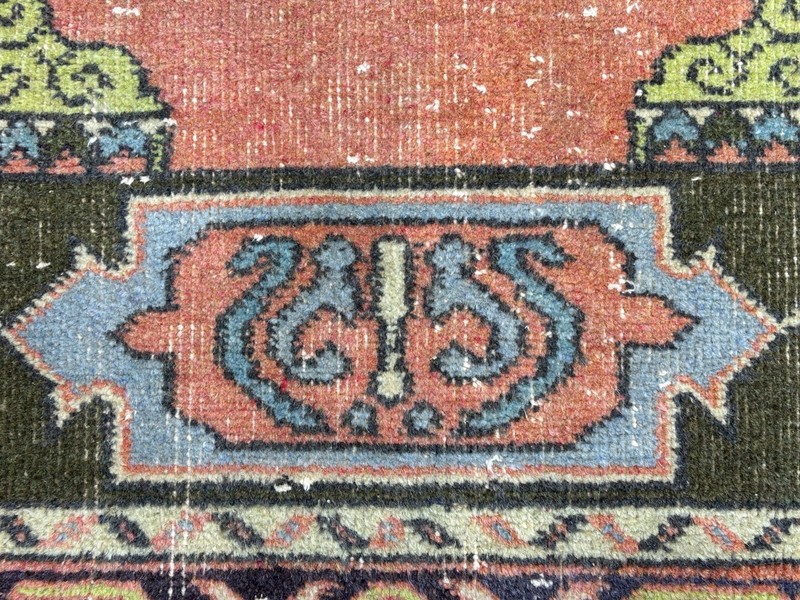 3x5 Terracotta Vintage Turkish Small Area Rug, Hand-Knotted Wool Accent Rug gallery
