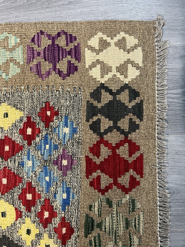 Vintage Kilim Traditional Hand Made Oriental Wool Kilim 7ft10inx5ft 225cmx174cm gallery