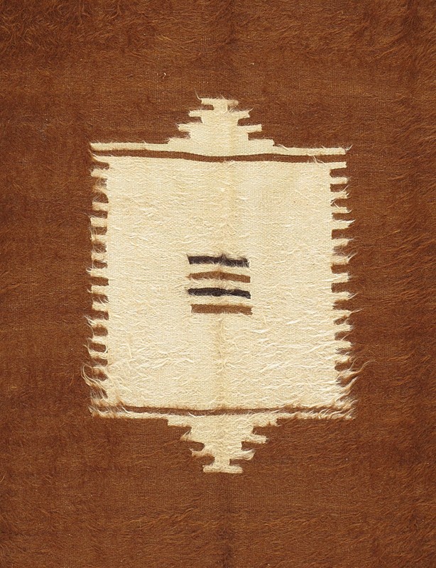 Vintage Turkish Hand Woven Mohair Area Rug, 4'7" X 6'5 E23050 gallery