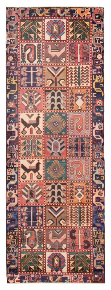 3'4" x 9'8" Vintage Hand-knotted Runner Rug Traditional Oriental Wool Carpet
