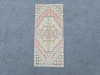 Small Vintage Turkish Oushak Rug 1.3x2.8 Hand Knotted Wool Pink Cream Black gallery