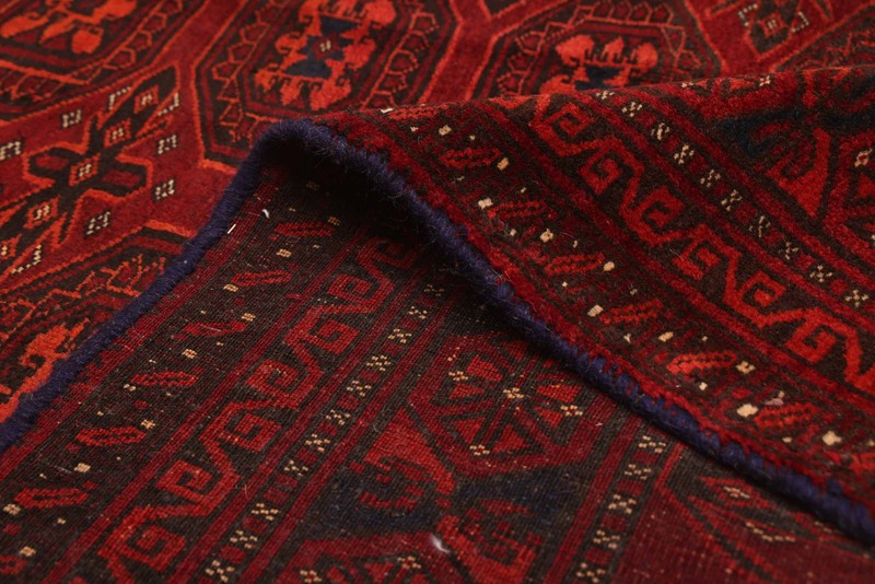 Vintage 3'7" x 4'3" Traditional Hand Knotted Vegetable Dye Wool Area Rug gallery