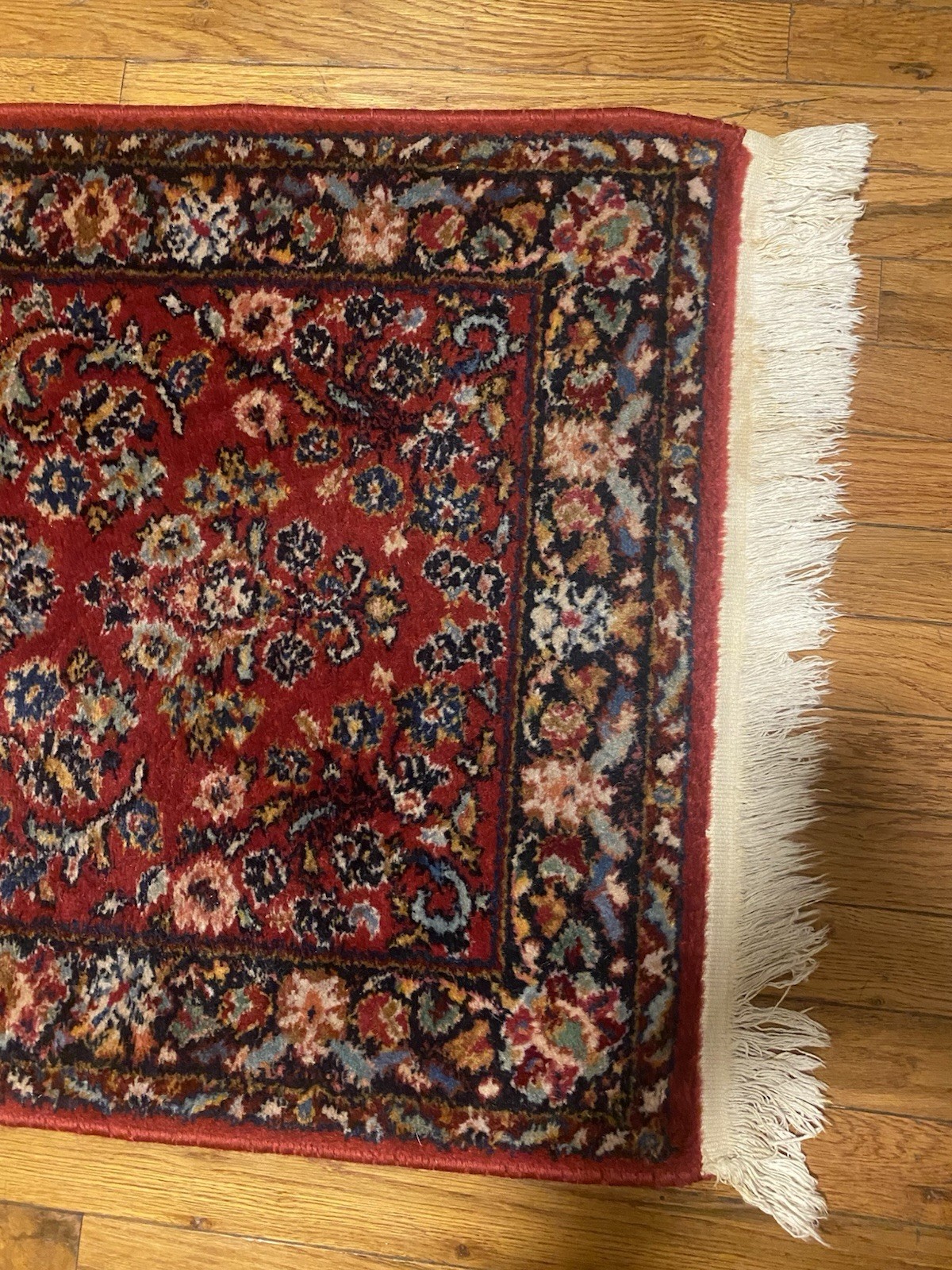 Vintage Karastan Red Sarouk Wool Design 710 2.2'x4' Nice gallery
